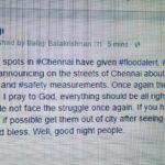 Yuthan Balaji Instagram - #Alert: Many spots in #Chennai have given #floodalert. #Police and other officials are announcing on the streets of Chennai about the #flood alert, #power cuts and #safety measurements. Once again the place where I live is at risk. I pray to God, everything should be all right in the morning and let people not face the struggle once again. If you have relatives and friends here, if possible get them out of city after seeing the status in the morning. God bless. Well, good night people. #Balaji #joe