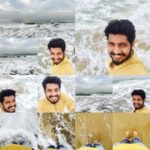 Yuthan Balaji Instagram - Happy #morning sweet ppl 😊😊 #enjoying pleasant #climate ☺️ at #Marina #Beach. #smile #love #live