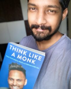 Yuthan Balaji Instagram - The most awaited book #ThinkLikeAMonk Thanks for the wonderful wisdom 😇 @jayshetty @radhidevlukia #jayshetty #yuthan
