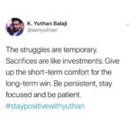 Yuthan Balaji Instagram – #staypositivewithyuthan
•
•
•
#positivity #positivevibes #positivequotes #quotes #quoteoftheday #motivationalquotes #bepositive #motivated #motivation #positive #motivator #scorpio #spirituality #awakening