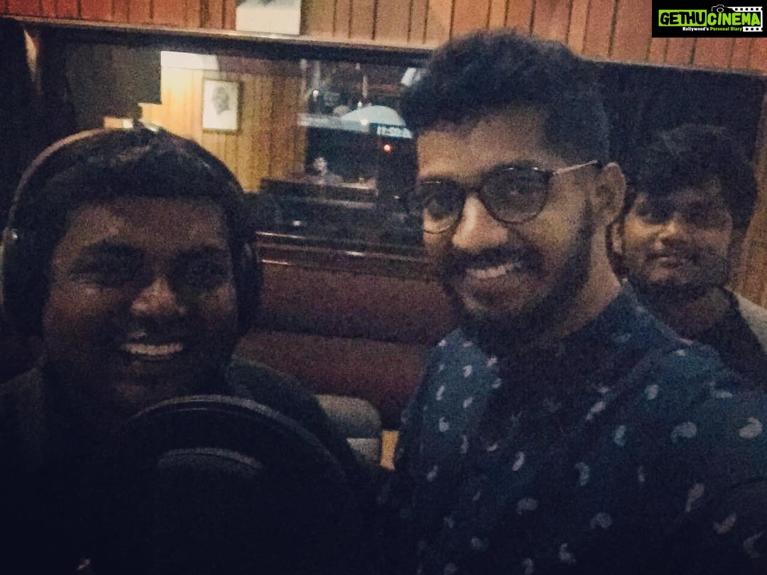 Yuthan Balaji Instagram - Finished dubbing for my current project with @kaaliactor This is a product of @dreamwarriorpictures & @amazon written & directed by @guhan_senniappan Wait and watch me with the combo #BobbySimha #KaaliVenkat #GayathrieShankar #ParvathyNair A big treat is waiting for you on screen 😍😘 What more I need to post officially after my birthday 😇🙏🏻 Thank you for all your love, support and patience 🙏🏻 Wait for @primevideoin @amazonprimevideo & @prabhu_sr #DreamWarriorPictures to announce the release date 😍❤️😘 #kYuthanBalaji #Amazon #prime #AmazonPrime #Bobby #Gayathrie #Kaali #Parvathy #Kollywood #tollywood #Bollywood #tamilcinema #YuthanBalaji #Yuthan