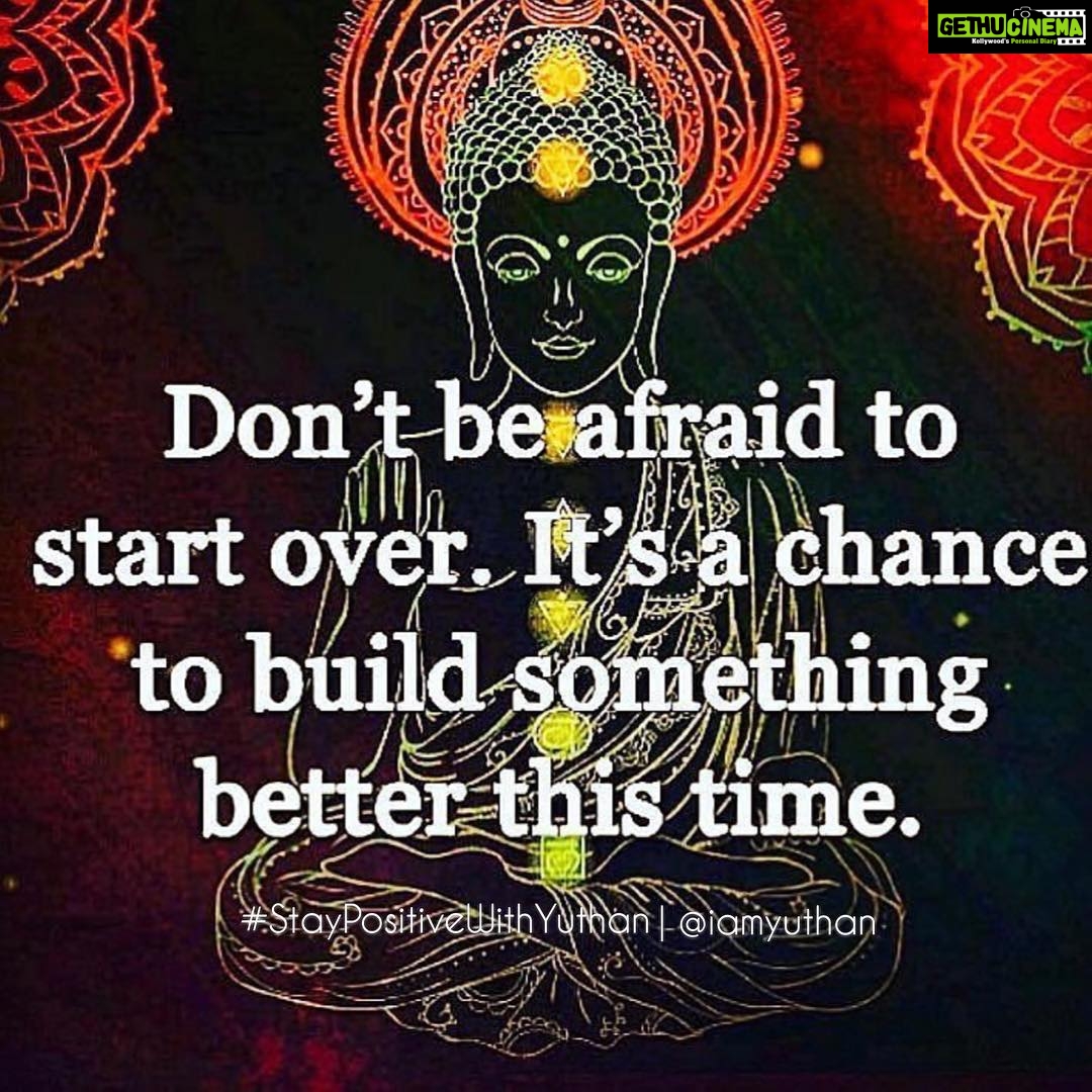 Yuthan Balaji Instagram - You can start over. The universe bless you. But it won’t happen only if you don’t believe in it. Wake up! #staypositivewithyuthan • #positivity #positivevibes #positivequotes #quotes #quoteoftheday #motivationalquotes #bepositive #motivated #motivation #positive #motivator #scorpio #spirituality #awakening