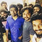 Yuthan Balaji Instagram - Happy birthday to our beloved director @guhan_senniappan ❤️❤️ from the sets of #BawaLodge #BobbySimha #YuthanBalaji #GuhanSenniappan