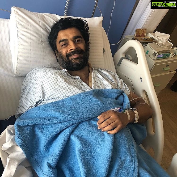 Yuthan Balaji Instagram - Get well soon brother @actormaddy Shoulder surgery done... fighter back on track... #madhavan #maddy