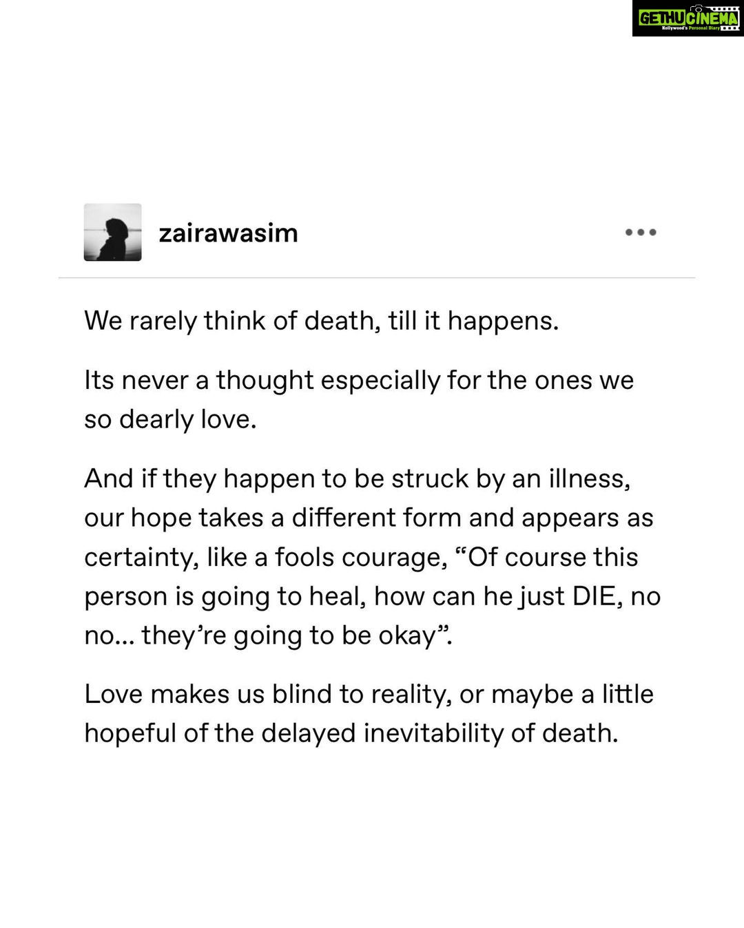 Zaira Wasim - 57.6K Likes -