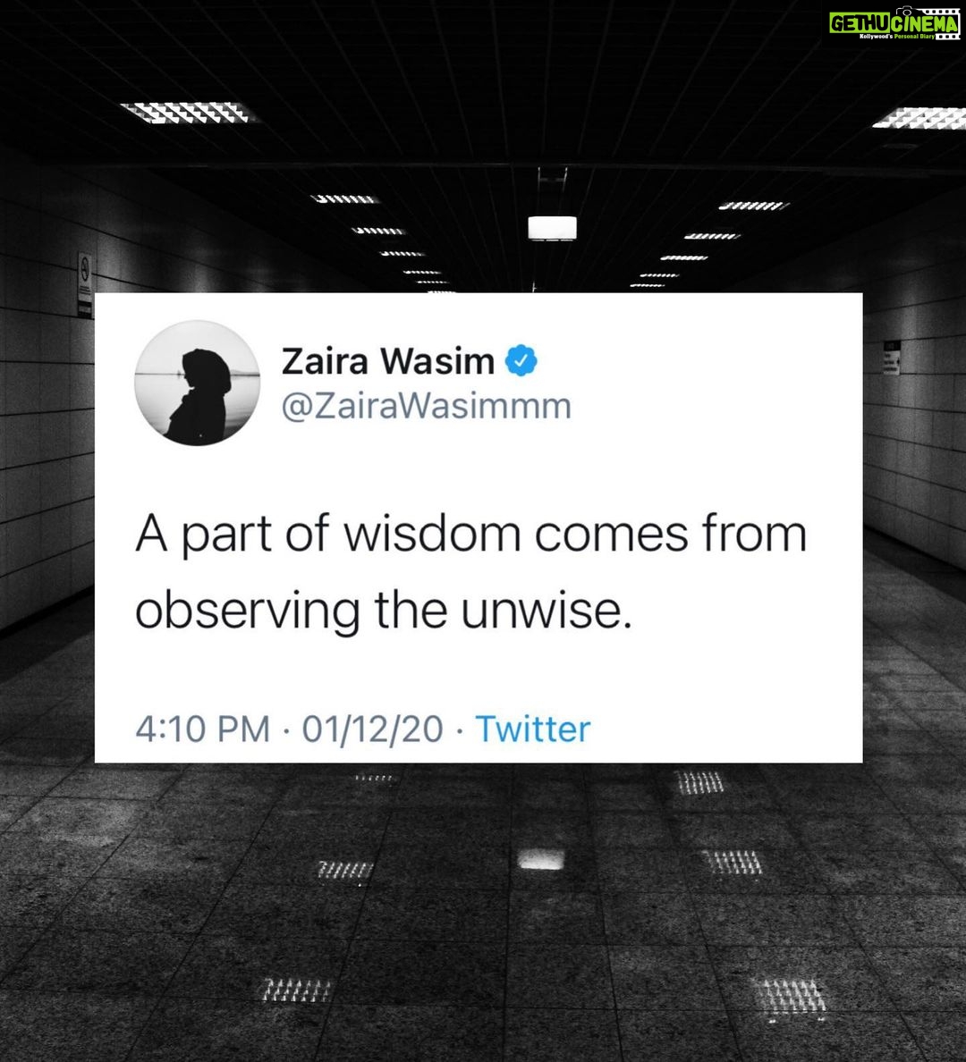 Zaira Wasim - 56.6K Likes -