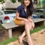 Aanchal Munjal Instagram – Wonder how I always find matching heels with my clothes π #HelloJuly π§Ώπ