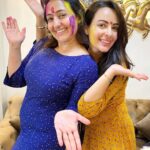 Aanchal Munjal Instagram - Wishing y’all a veryyyy Happy Holi filled with colours of love, laughter and good health !!! 🌈❤️ This is how we celebrated safe, organic and beautiful Holi at home ! 🌟🧿🥰