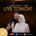 Aaron Aziz Instagram - Kita Double Trouble malam ni dgn @diyanahalik Kalau sambutan bagus kita buat give away gila gila ok. @diyanahalikcom @aaronaziztheoud.hq #albayt #jameelaoudbyaaronaziz #sabroudbyaaronaziz #diyanahaliktudung