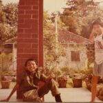 Aaron Aziz Instagram - My Abg @anasshaaziz The Law and me, The Outlaw. We were rivals when young. Opposite sides of the law but blood is thicker than water.. #Brothers #aaronazizfamily May ALLAH bless arwah Aunty Lati and Arwah Uncle Noordin.