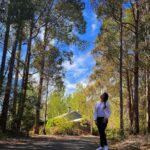 Aarti Chhabria Instagram – The woods are lovely, dark and deep, 
But I have promises to keep, 
And miles to go before I sleep, 
And miles to go before I sleep. ~ Robert Frost 🌴☺️🤍 Pemberton, Western Australia