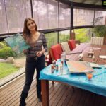 Aarti Chhabria Instagram - Let’s paint #2022 on a fresh canvas - slowly, neatly, beautifully and full of colour and texture… to our hearts desire. 💝 #painting #canvas #oilcolors #oilpainting #margaretriver #watersedge #watersedgemargaretriver #aartichabria #colourful #greenery #paintinginnature #pourpainting #happy #fulllength