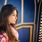 Aathmika Instagram - Lost in this blue shades of the #Sukhniwas with my Ikat pink sharara 💙💖 #aathmihearts #jaipurpalace #travel #travelgram #instagood #tbt #fashion #love Follow #Josh for more videos @officialjoshapp