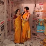 Adah Sharma Instagram - Paati - my fashion icon💛💛💛 Twinning with the most stylish person at the #LokmatMostStylishAwards . . Hmu @snehal_uk Styled by @juhi.ali . . #lokmat #saree #sareelove #fashion #grandmother #ootd #twinninggoals #100YearsOfAdahSharma #AdahSharma