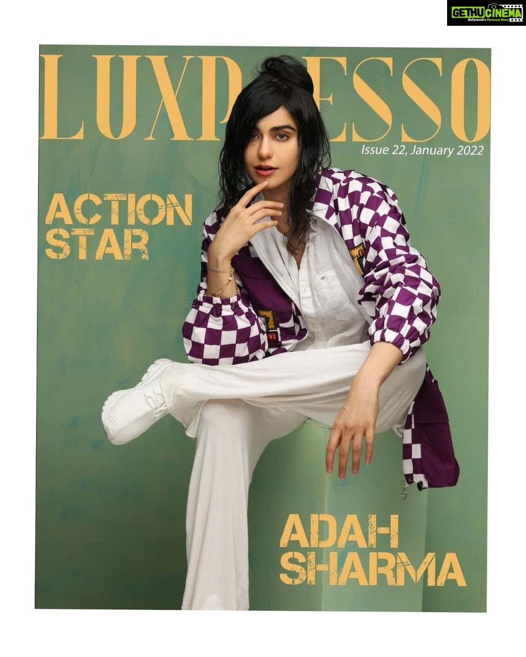 Adah Sharma Instagram - Lights, Camera and _____??? SWIPE and guess who (wrong answers won't get punched 👊💪🤪) , , Cover girl for an international magazine this month 🤩🤩🤩 Magazine: @Luxpressomagazine Editor: @Jivewithdeepti Styled by: @juhi.ali Photographer: @faizialiphotography HMU: @snehal_uk Jacket: @fuss_pot Shirt: @tommyhilfiger Pants: @zara Shoes: @reebokindia Artist reputation management: @shimmerentertainment @lathiwalatasneem @namita_rajhans_ Co-ordinated by: @nadiiaamalik , , #100YearsOfAdahSharma #1920to2020 #adahsharma #covergirl