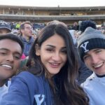 Aditi Arya Instagram - Yale vs Harvard Game day. Pictures came late cause I was still reeling. Swipe to get the last picture for this post’s caption.