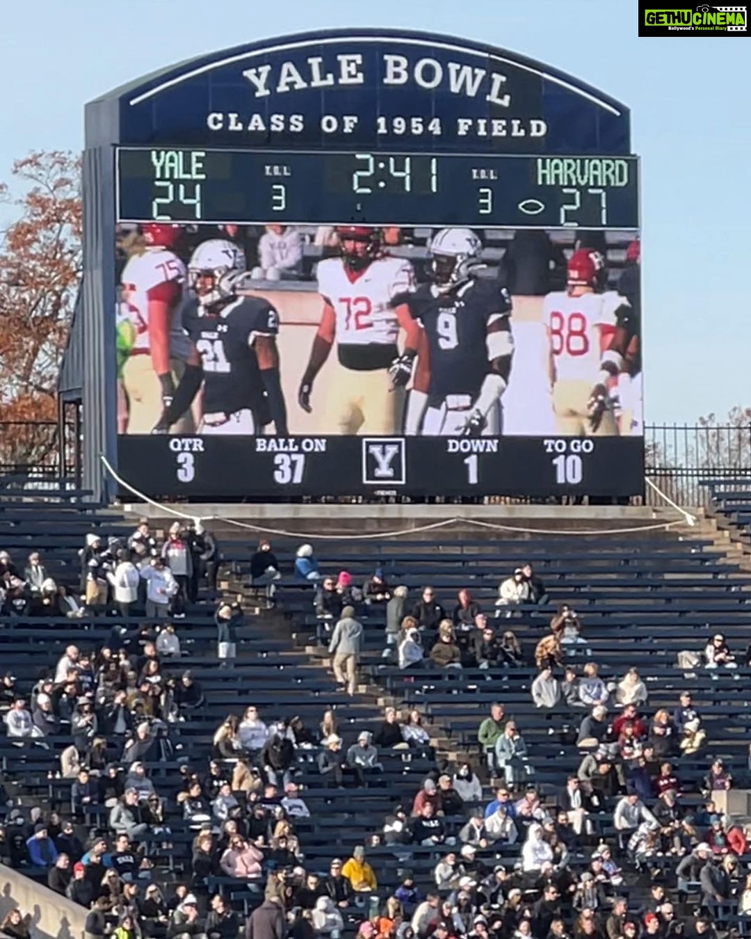 Aditi Arya - 13.6K Likes - Yale vs Harvard Game day. Pictures came late cause I was still reeling. Swipe to get the last picture for this post’s caption.