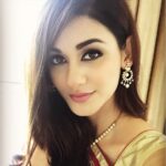 Aditi Arya Instagram - Finally wore a saree for today's store opening!! It's been so long since the last I did :D #saree #indian #aditiarya #missindia #missworld #storeopening #travel #wlyg #earrings #kaajal #makeup #ootd #model #actress #indianmodel #toabhmanagement #toabh
