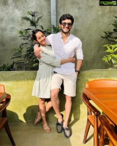 Aindrita Ray Instagram - Finally got an off from work to celebrate our happy 3rd!! Cheers @diganthmanchale 🥂 

Thanks for the click @divyamanchale 💚