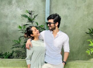 Aindrita Ray Instagram - Finally got an off from work to celebrate our happy 3rd!! Cheers @diganthmanchale 🥂 Thanks for the click @divyamanchale 💚