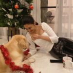 Aishwarya Arjun Instagram – Wouldn’t mind a distraction this cute 🐶🎄