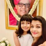 Aishwarya Rai Instagram – ✨🥰❤️LOVE YOU OUR DADDYYY- AJJAAA FOREVER AND BEYOND 💖😘Our Guardian Angel Alllllways🥰🤗✨🌈💕✨