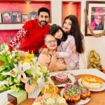 Aishwarya Rai Instagram - ✨🥰❤️HAPPY 70th BIRTHDAY DARLING MOMMYYY-DODDAAA 💖😍💗LOVE YOUUU😘💝❤️💕🌹💐🎊🌸🌷🌈✨