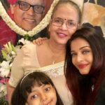 Aishwarya Rai Instagram – 🥰Happy Birthday to our Dearest Guardian Angel😇 and Darling Daddy- Ajja😍💖LOVE YOU ETERNALLY❤️✨ Thank you Alllllllll our well-wishers world over for your Love, Prayers and wishes✨God Bless your kind hearts✨Love from Mom, Aaradhya n Me always💖✨🙏