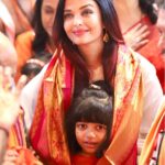 Aishwarya Rai Instagram – Me n Mine at GSB Ganpati Darshan. 🌺✨🙏✨🌺🙏