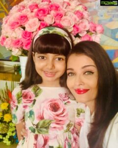 Aishwarya Rai Instagram - ✨🥰❤️THE ABSOLUTE LOVE OF MY LIFE, Aaradhya my ANGEL... I LOVE YOU ETERNALLY, INFINITELY and UNCONDITIONALLY 😘THANK YOU forever and beyond 😍💖🌹🌟And Thank you to Alllllll my well-wishers for ALL your Love, blessings and BEST WISHES today and everyday 💝GOD BLESS ALWAYS ❤️