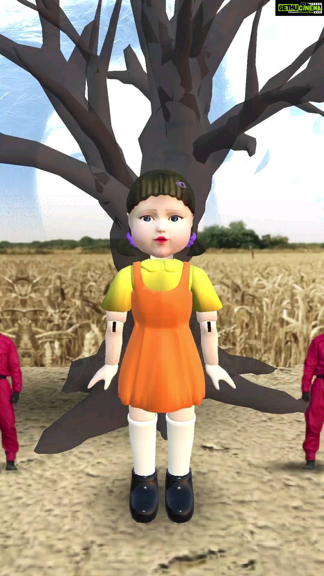 Aishwarya Sakhuja Instagram - This is creepy as hell😬😬😬 But i did enjoy the series... #squidgame #netflix #humanlives #aishwaryasakhuja #boredathome #run #reelsinstagram #reeitfeelit #reelkarofeelkaro #reelstrend