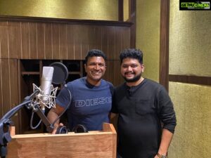Ajaneesh Loknath Instagram - It was Amazing working with Power⭐ @puneethrajkumar.official Sir. Thanks for singing #GicchiGiliGili a ಮಸ್ತ್ - ಮಷ್ಕಿರಿ song from #RathnanPrapancha ! #abbsstudios @bobby_c_r