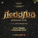 Ajaneesh Loknath Instagram - Appu sir's dream, an incredible journey, a celebration of our land and it's legend. It's time for the return #GandhadaGudi | Watch Now on PRK Audio Youtube Channel @puneethrajkumar.official @ashwinipuneeth.official @amoghavarsha @bobby_c_r @prk.productions @mudskipper.in #abbsstudios