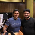 Ajaneesh Loknath Instagram - It was Amazing working with Power⭐ @puneethrajkumar.official Sir. Thanks for singing #GicchiGiliGili a ಮಸ್ತ್ - ಮಷ್ಕಿರಿ song from #RathnanPrapancha ! #abbsstudios @bobby_c_r