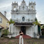 Akshara Gowda Instagram - Mentally there ❤️ Styled by @_anita_priya PC @aakash_bikki ( after asking him like 1000003000 times ) #goa #aksharagowda #stylishtamilachi #stylishtamizhachi #style #fashion #picoftheday #instagood #travel Fort Tiracol Heritage Hotel