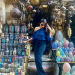 Akshara Gowda Instagram - Stepping into 2020 like 💙 #aksharagowda #stylishtamizhachi #stylishtamilachi #wanderlust #traveldiaries #egypt #pyramids #cleopatra Khan el-Khalili