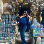 Akshara Gowda Instagram - Stepping into 2020 like 💙 #aksharagowda #stylishtamizhachi #stylishtamilachi #wanderlust #traveldiaries #egypt #pyramids #cleopatra Khan el-Khalili