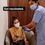 Akshara Haasan Instagram - I got my first shot today. Have you guys gotten vaccinated yet ?