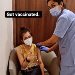 Akshara Haasan Instagram – I got my first shot today. 
Have you guys gotten vaccinated yet ?