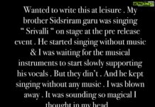 Allu Arjun Instagram - 🖤 @sidsriram