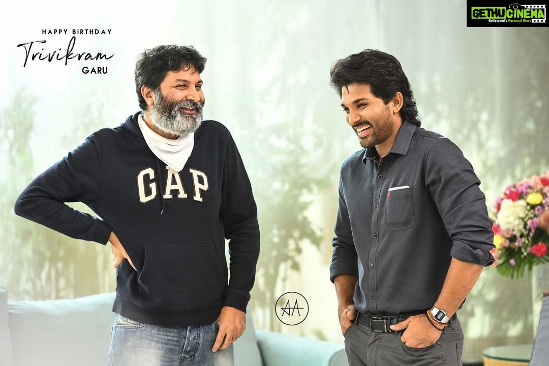 Allu Arjun Instagram - Happy Birthday Trivikram Garu .