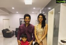 Allu Arjun Instagram - HAPPY DIWALI TO ALL OF YOU . SNEHA , ARHA , AYAAN , ARJUN & THE ENTIRE ALLU FAMILY .