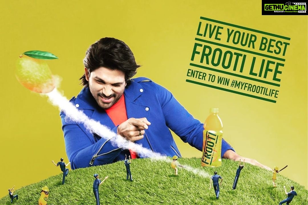 Allu Arjun Instagram - Follow @thefrootilife to learn about the #MyFrootiLife Contest and how you can win it .