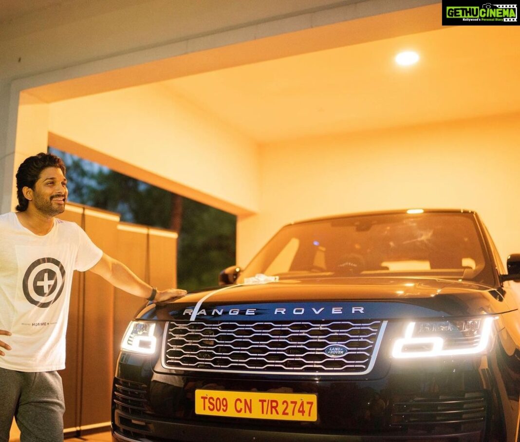Allu Arjun Instagram - New Car in the House . I named him BEAST . Everytime I buy something... there is only one thing on my mind . Gratitude. #rangerover #aabeast
