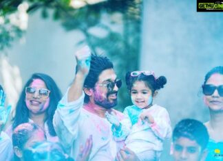 Allu Arjun Instagram - Happy Holi Everyone #holi2019
