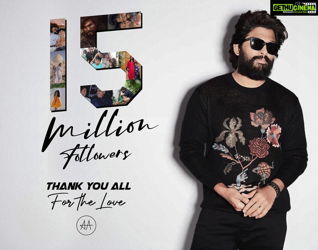 Allu Arjun - 2.2 Million Likes - Most Liked Instagram Photos