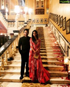 Allu Arjun Instagram - Reception at Taj Falaknuma ! Beautiful Heritage Property ! Lady in Red !