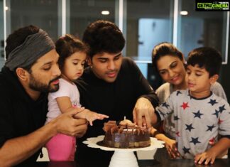 Allu Arjun Instagram - ‪Happy Birthday Day to the 1st Baby in my Life . The baby who grew in front of my eyes from the beginning of my time . The one with whom I shared the maximum amounts of memories & secrets 😉. My Baby Brother Siri . Happy Birthday 😘🎂. @allusirish