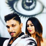 Allu Arjun Instagram - The first and the last thing my actress Anu Emmanuel ever asked for was a SELFIE . Soo Sweet. My First Personal Picture with my Actress Anu Emmanuel after the Last Shot of the shoot . @anuemmanuel Annapurna Studios