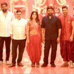 Allu Arjun Instagram - Mega Entry to NSNI sets . Could not dance when he’s watching 😂😘 . LOVE & GRATITUDE FOREVER ❤️